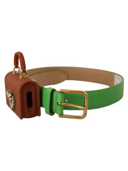 Belts Chic Emerald Leather Belt with Engraved Buckle 1.460,00 € 8054802666324 | Planet-Deluxe