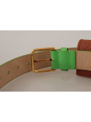 Belts Chic Emerald Leather Belt with Engraved Buckle 1.460,00 € 8054802666324 | Planet-Deluxe