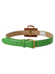 Belts Chic Emerald Leather Belt with Engraved Buckle 1.460,00 € 8054802666324 | Planet-Deluxe