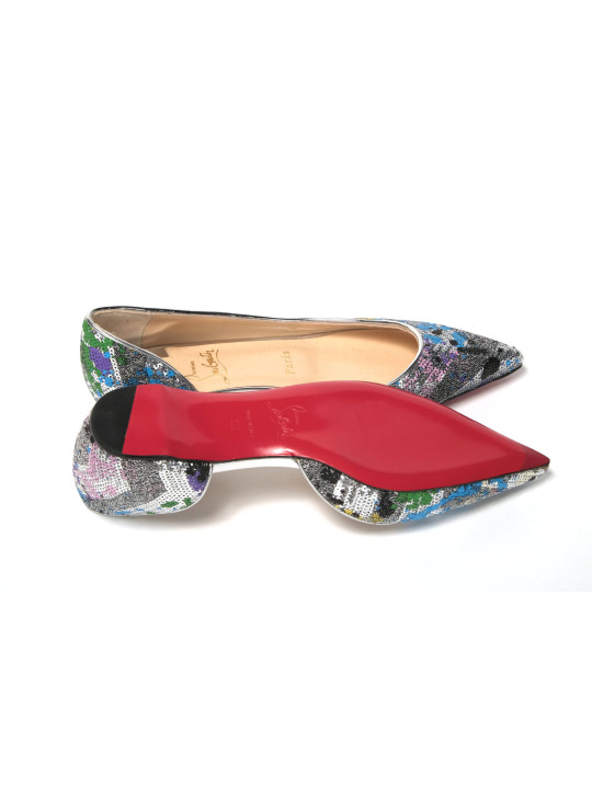 Flat Shoes Multicolor Silver Flat Point Toe Shoe 1.090,00 € 795400869120 | Planet-Deluxe