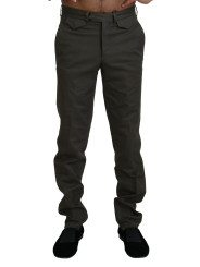 Jeans & Pants Elegant Emerald Cotton Trousers 370,00 € 7333413004437 | Planet-Deluxe