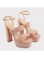 Nude Rosa High-Heeled Sandalette Italien