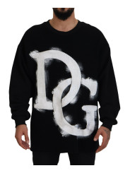 Sweaters Elegant Black Pullover Sweater 5.340,00 € 8057142196438 | Planet-Deluxe