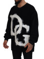 Sweaters Elegant Black Pullover Sweater 5.340,00 € 8057142196438 | Planet-Deluxe