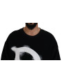 Sweaters Elegant Black Pullover Sweater 5.340,00 € 8057142196438 | Planet-Deluxe