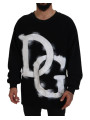 Sweaters Elegant Black Pullover Sweater 5.340,00 € 8057142196438 | Planet-Deluxe