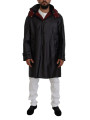 Jackets Elegant Hooded Parka Coat in Black and Bordeaux 6.040,00 € 8050249423582 | Planet-Deluxe