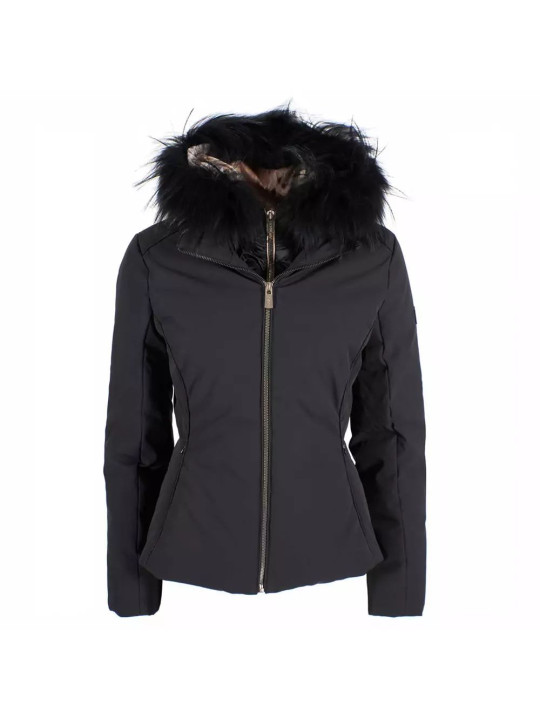 Jackets & Coats Elegant High-Collar Hooded Women's Jacket 460,00 € 8050716294509 | Planet-Deluxe