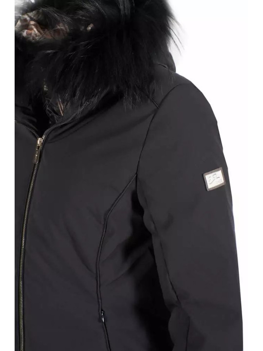 Jackets & Coats Elegant High-Collar Hooded Women's Jacket 460,00 € 8050716294509 | Planet-Deluxe