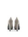 Taupe Braun Leder High Heels