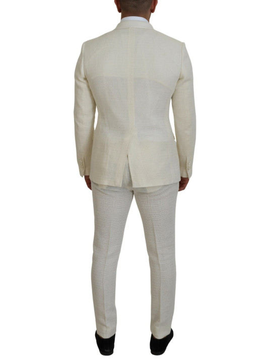Suits Elegant Off White Silk-Blend Suit 5.890,00 € 8057155400461 | Planet-Deluxe