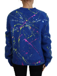 Sweaters Elegant Multicolor Splash Mohair Cardigan 5.400,00 € 8057142330269 | Planet-Deluxe