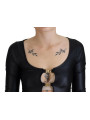 Tops & T-Shirts Elegant Black 3/4 Sleeve Top with Gold Detailing 3.190,00 € 8057142187900 | Planet-Deluxe