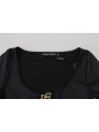 Tops & T-Shirts Elegant Black 3/4 Sleeve Top with Gold Detailing 3.190,00 € 8057142187900 | Planet-Deluxe