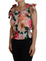 Tops & T-Shirts Elegant Floral Print Sleeveless Tank Top 1.510,00 € 8057155357253 | Planet-Deluxe