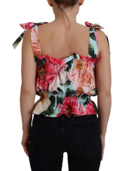 Tops & T-Shirts Elegant Floral Print Sleeveless Tank Top 1.510,00 € 8057155357253 | Planet-Deluxe