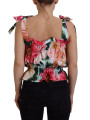 Tops & T-Shirts Elegant Floral Print Sleeveless Tank Top 1.510,00 € 8057155357253 | Planet-Deluxe