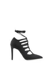 Schwarze High Heels mit Riemchen