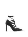 Schwarze High Heels mit Riemchen