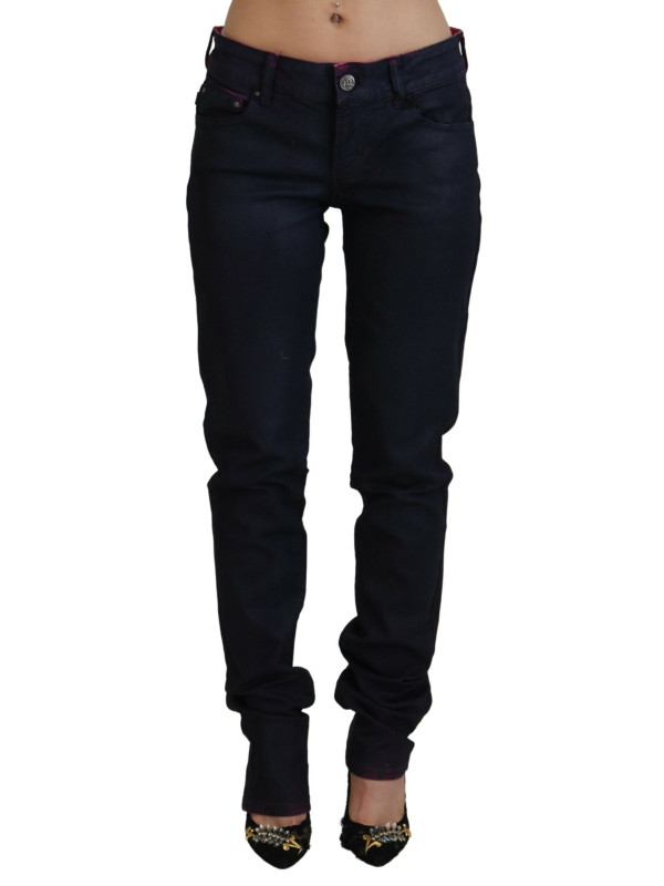 Jeans & Pants Sleek Black Low Waist Denim Pants 460,00 € 8058301885484 | Planet-Deluxe