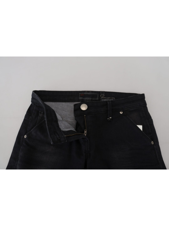 Jeans & Pants Sleek Black Washed Low Waist Skinny Jeans 460,00 € 8050246186084 | Planet-Deluxe