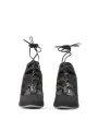 Schwarze Schnürstiefel Made in Italia