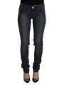 Jeans & Pants Chic Gray Low Waist Skinny Jeans 460,00 € 8034166585738 | Planet-Deluxe