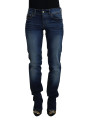 Jeans & Pants Chic Low Waist Denim Pants in Blue 460,00 € 8033983771355 | Planet-Deluxe