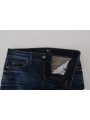 Jeans & Pants Chic Low Waist Denim Pants in Blue 460,00 € 8033983771355 | Planet-Deluxe