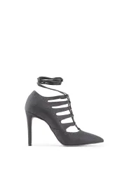Glitzernde schwarze High Heels Made Italia