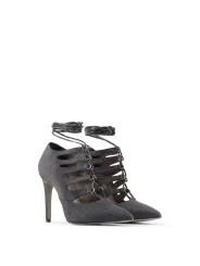 Glitzernde schwarze High Heels Made Italia