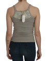 Tops & T-Shirts Chic Beige Spaghetti Strap Top Blouse 380,00 € 8058301883046 | Planet-Deluxe