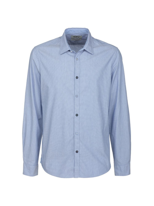 Shirts Chic Blue Dot Patterned Button-Up Shirt 170,00 € 8060834793396 | Planet-Deluxe