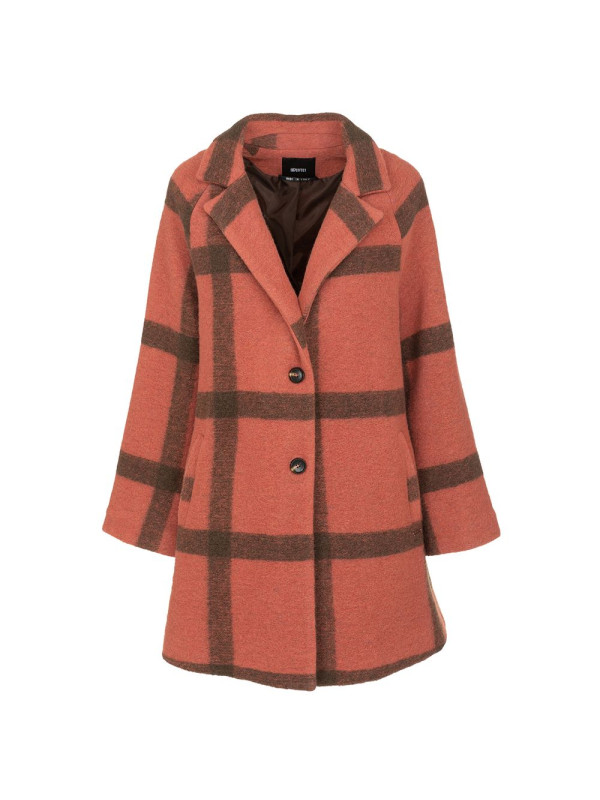 Jackets & Coats Chic Pink Wool-Blend Imperfect Coat 480,00 € 8060834808953 | Planet-Deluxe