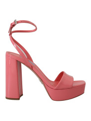 Sandals Chic Pink Patent Leather Platform Sandals 2.190,00 € 8056180904876 | Planet-Deluxe