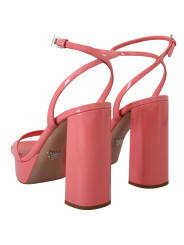 Sandals Chic Pink Patent Leather Platform Sandals 2.190,00 € 8056180904876 | Planet-Deluxe