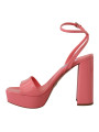 Sandals Chic Pink Patent Leather Platform Sandals 2.190,00 € 8056180904876 | Planet-Deluxe