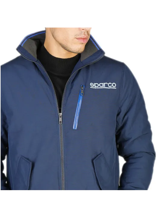 Sparco blaue gepolsterte Winterjacke