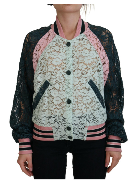 Jackets & Coats Elegant Floral Lace Bomber Jacket 4.810,00 € 8057142146037 | Planet-Deluxe