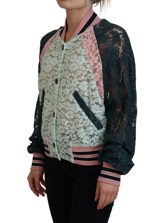 Jackets & Coats Elegant Floral Lace Bomber Jacket 4.810,00 € 8057142146037 | Planet-Deluxe