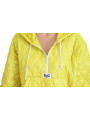 Jackets & Coats Elegant Yellow Hooded Jacket 4.540,00 € 8050249422400 | Planet-Deluxe