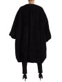 Jackets & Coats Elegant Black Cashmere Blend Overcoat Jacket 17.830,00 € 8057142082656 | Planet-Deluxe