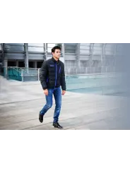 Schwarze Sparco Pufferjacke mit Reißverschluss