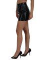 Skirts Elegant High Waist Mini Skirt in Shiny Black 1.930,00 € 8057142151116 | Planet-Deluxe