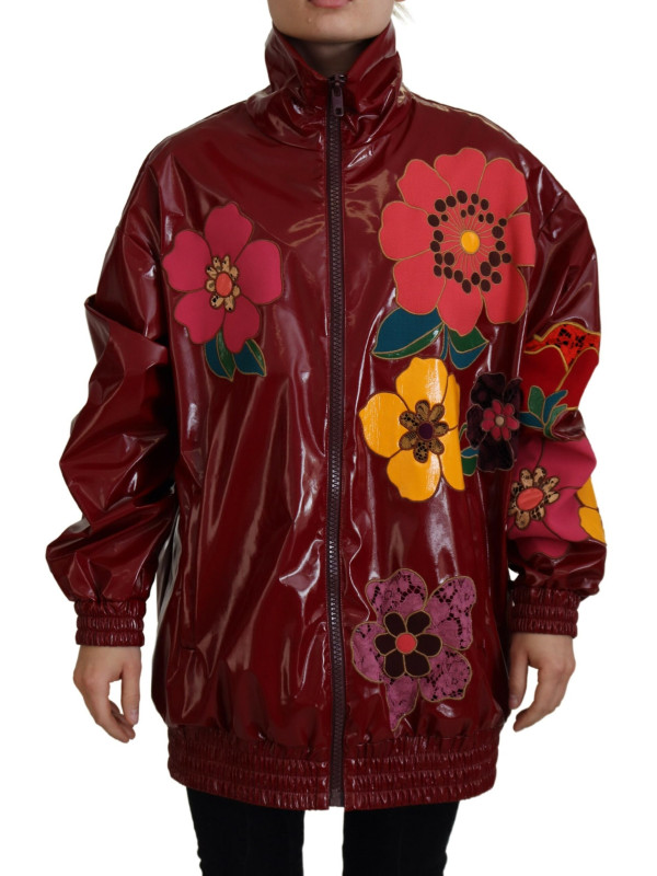 Jackets & Coats Maroon Floral Luxe Jacket 5.090,00 € 8057142132894 | Planet-Deluxe