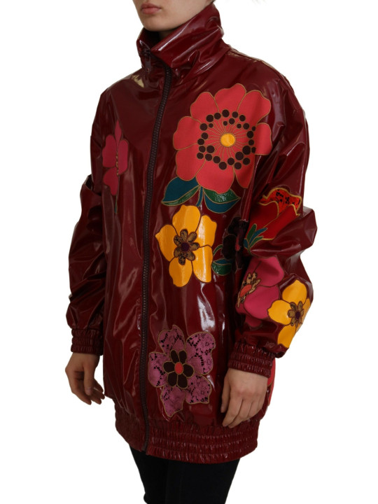 Jackets & Coats Maroon Floral Luxe Jacket 5.090,00 € 8057142132894 | Planet-Deluxe