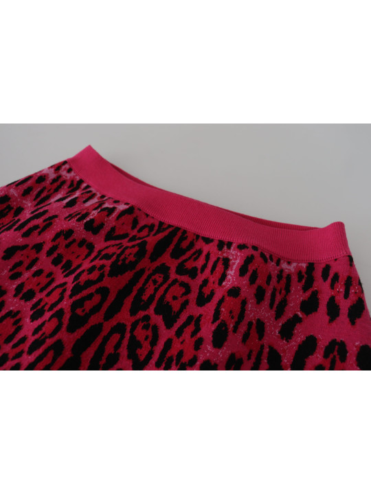 Skirts Chic High Waist Pink Leopard Mini Skirt 2.350,00 € 8057142315273 | Planet-Deluxe