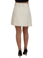 Skirts Elegant High Waist Virgin Wool Skirt 1.650,00 € 8050249421694 | Planet-Deluxe