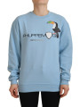 Sweaters Chic Light Blue Logo Embellished Sweater 520,00 € 8050246185681 | Planet-Deluxe
