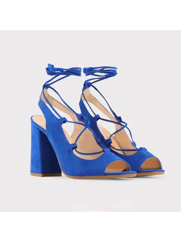 Elegante blaue High-Heel-Sandalette Elegante blaue High-Heel-Sandalette